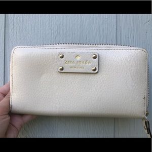 Kate Spade cream colored wallet